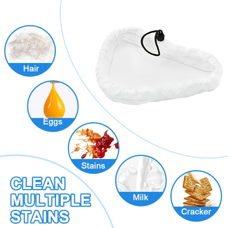 Two ultra-fine fiber replacement mop pads compatible with Shark X5, H20, S302, S001 steam mops. Keep your floors clean with these vacuum and floor care accessories.