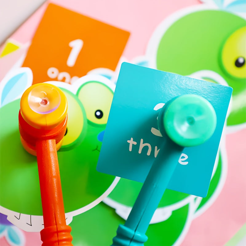 1pc dual-sided suction cup hammer for educational phonics word card tapping, classroom learning game, and interactive teaching prop for teachers.