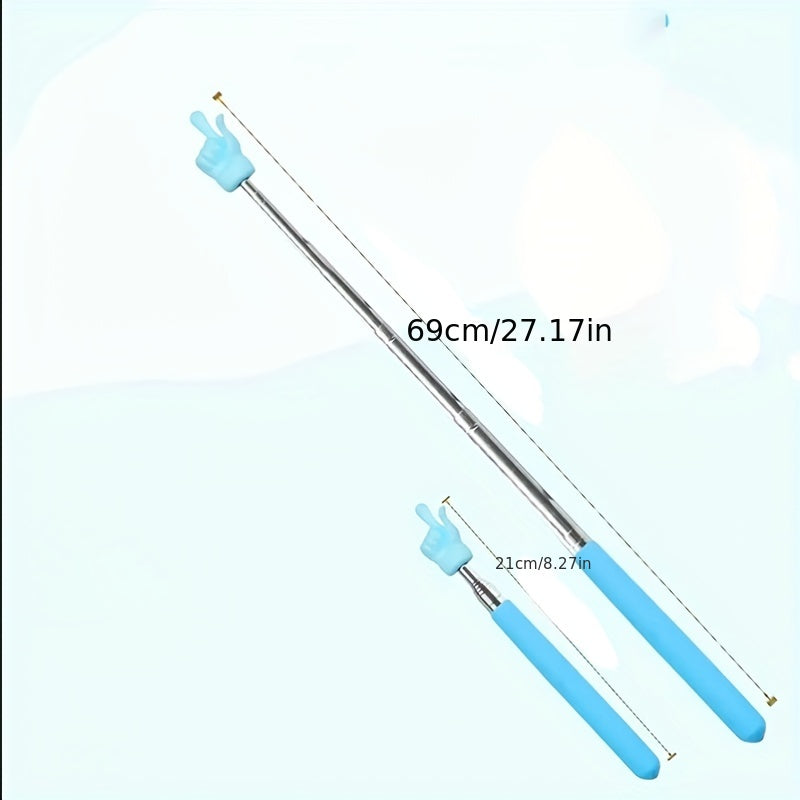 1pc Telescopic Teacher Pointer for Primary and Preschool Teachers, Classroom Supplies in various colors.