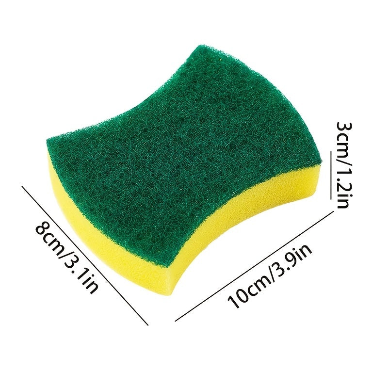 10/12/24 pieces of double-sided scratch-resistant sponge, highly absorbent melamine sponge suitable for cleaning in the kitchen, bathroom, living room, toilet, and car.