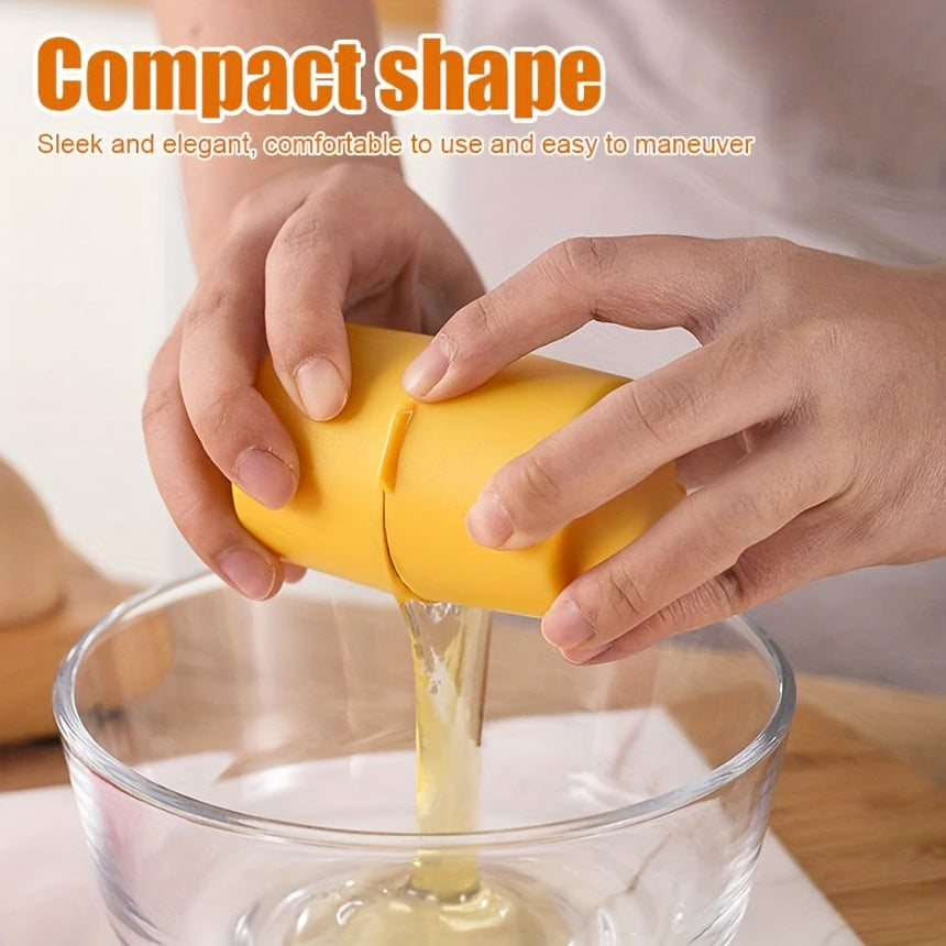 Easy to clean eggshell separator for quick peeling and yolk splitting, essential for baking in the kitchen.