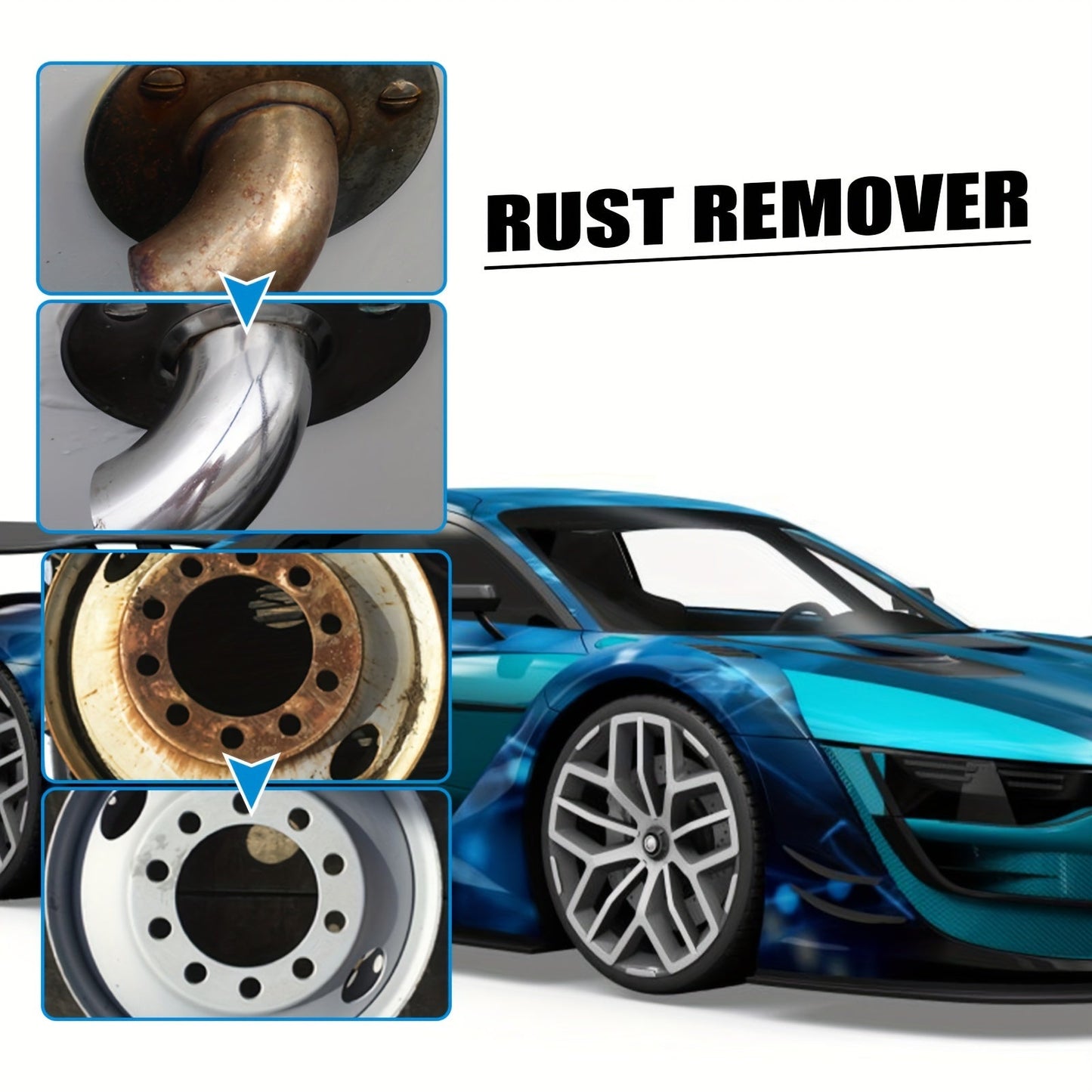 Protect your vehicle from rust with RustGuard Car Metal Rust Remover and Protector Spray. This anti-oxidation conversion coating requires no electricity and is a must-have in your home tool kit for cleaning and protecting vehicle parts.