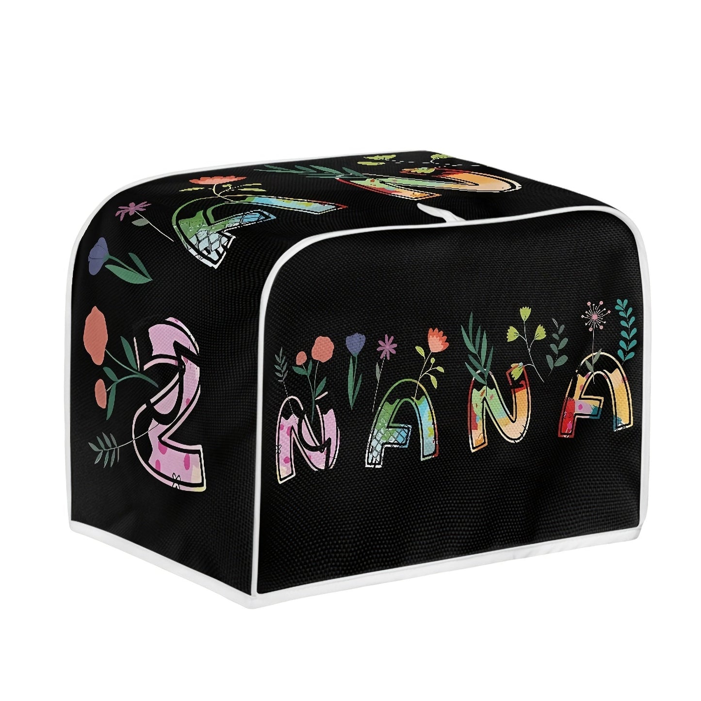 Protect your small appliance and enhance your kitchen decor with this 1pc Classic letter print Toaster Cover. Designed for 2 Slice Wide Slot toasters, this cover provides dustproof, fingerprint, and grease protection. It is machine washable, making it