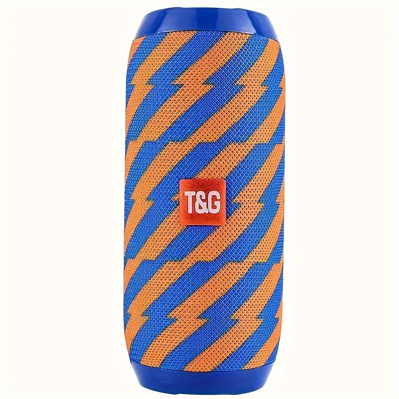 TG117 Portable Wireless Speaker with TWS Stereo, Built-in Mic for Calls, FM Radio, TF Card and USB Playback - Perfect for use.