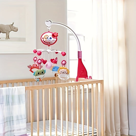 Engaging Kids' Crib Toy with Music, Night Light & Remote - Red/Blue Choices - Ideal Present for Kids of All Ages