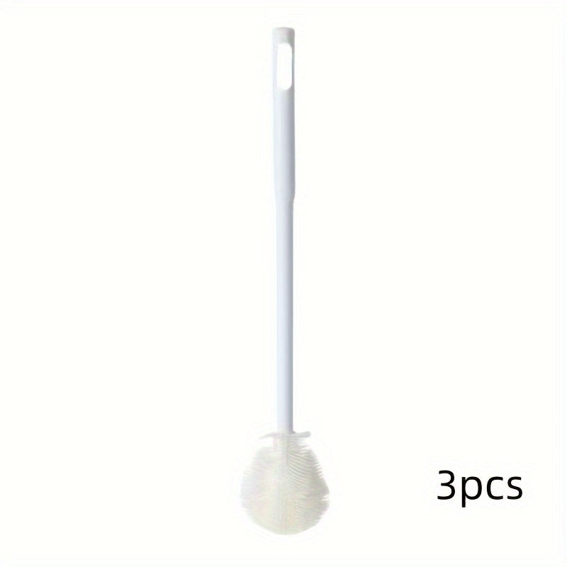 Long-handled silicone bottle brush - Convenient and gentle bristles for deep cleaning of feeding bottles and kitchenware