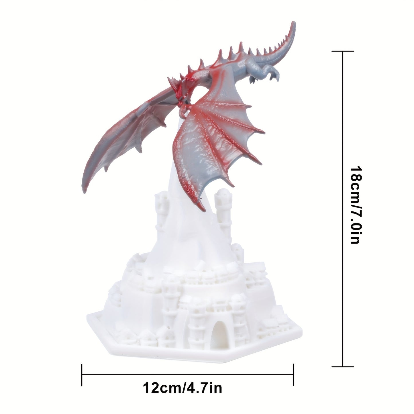 Dynamic Balance Dragon: Fire, Rotating and Breathing Night Light; Rechargeable Desktop Lamp for Bedroom.