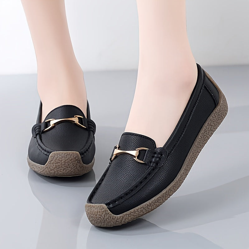 Women's flat loafers, casual slip-on shoes, lightweight and comfortable