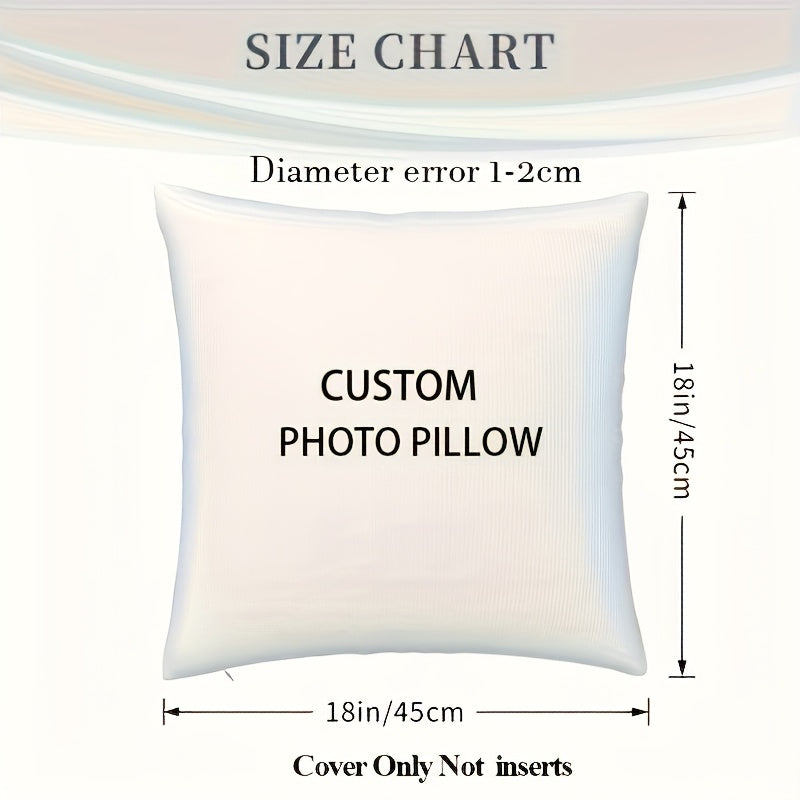 Personalize your favorite celebrities, pets, and more with our custom photo pillows. Double-sided print on soft plush fabric, perfect for sofa, bed, and car cushions.