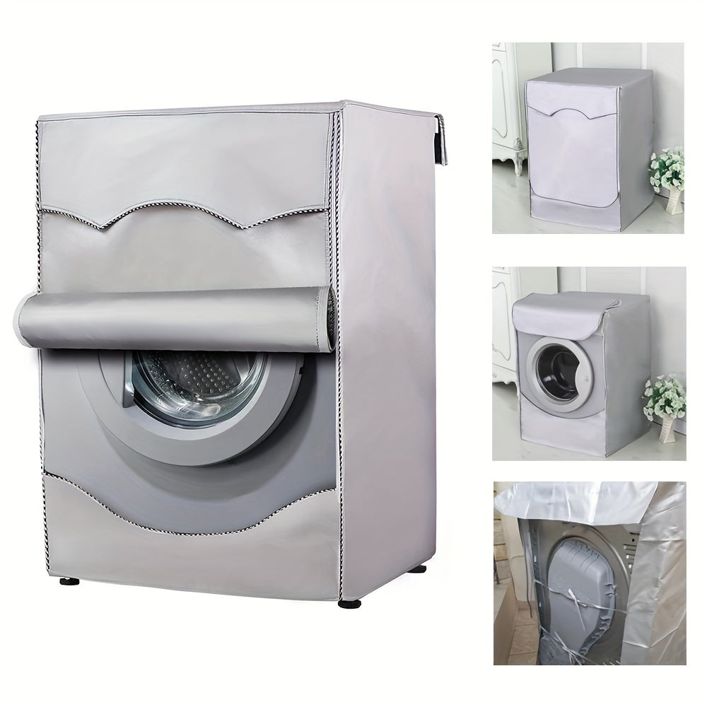 Fully automatic washing machine cover with 210D sun protection, roller wave wheel design.