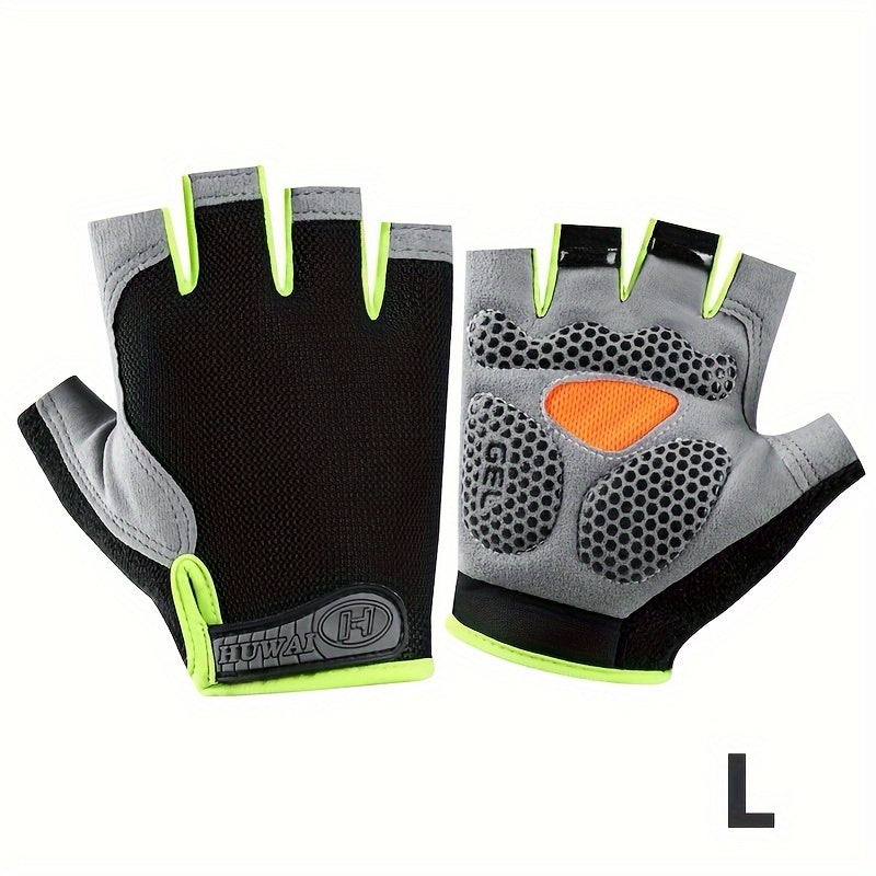 1 Pair of Ximax Half-Finger Fitness Gloves for Outdoor Sports, Non-Slip and Breathable