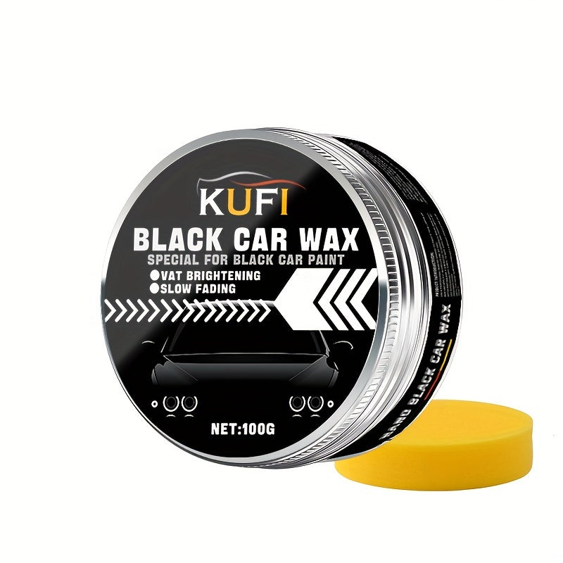 Premium Black Car Wax: Stain removal, gloss enhancement, waterproof protection.