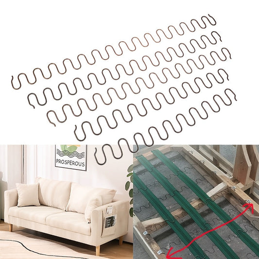 Metal sofa chair with durable springs and clips, perfect for furniture restoration. This non-electric hardware comes in a mixed color and does not contain any wooden materials, making it ideal for repairing sofas.