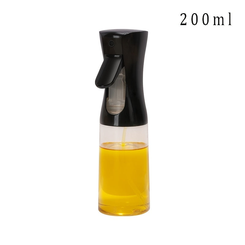 1pc Easy-Press Glass Oil Sprayer - 200/300ml, Transparent, Non-Drip Dispenser Bottle - Ideal for Cooking, Salad Dressing, Air Fryer, Baking - Kitchen Must-Have