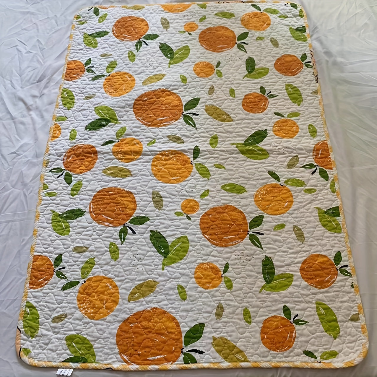 1 piece of a washable double-sided cotton diaper changing pad that can also be used as a mattress pad. Makes a great gift for Christmas, Halloween, Thanksgiving Day, New Year's, or Valentine's Day. Please note that the color of the lining and hemming is