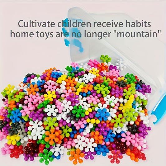 Plum Blossom Building Blocks Set with 60/100/200 pieces. Allows for interlocking puzzle tree trunk assembly. Education plastic toy for kindergarten enlightenment.