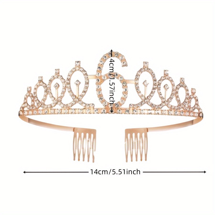 2pcs Birthday Supplies: Sash Crown & Fabulous Sash, Girls Tiara, Photo Props, Graduation Supplies & Gifts, Small Creative Gifts, Holiday Accessories.