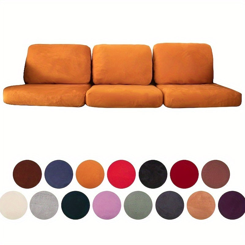 Soft, non-slip velvet sofa slipcover protects furniture and enhances home decor.