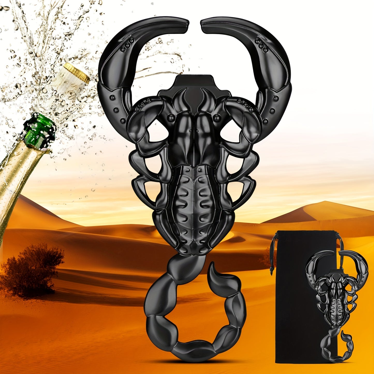 1pc Scorpion Bottle Opener, perfect for gifts for men, kitchen supplies, and wine accessories. Ideal for birthdays and Christmas.