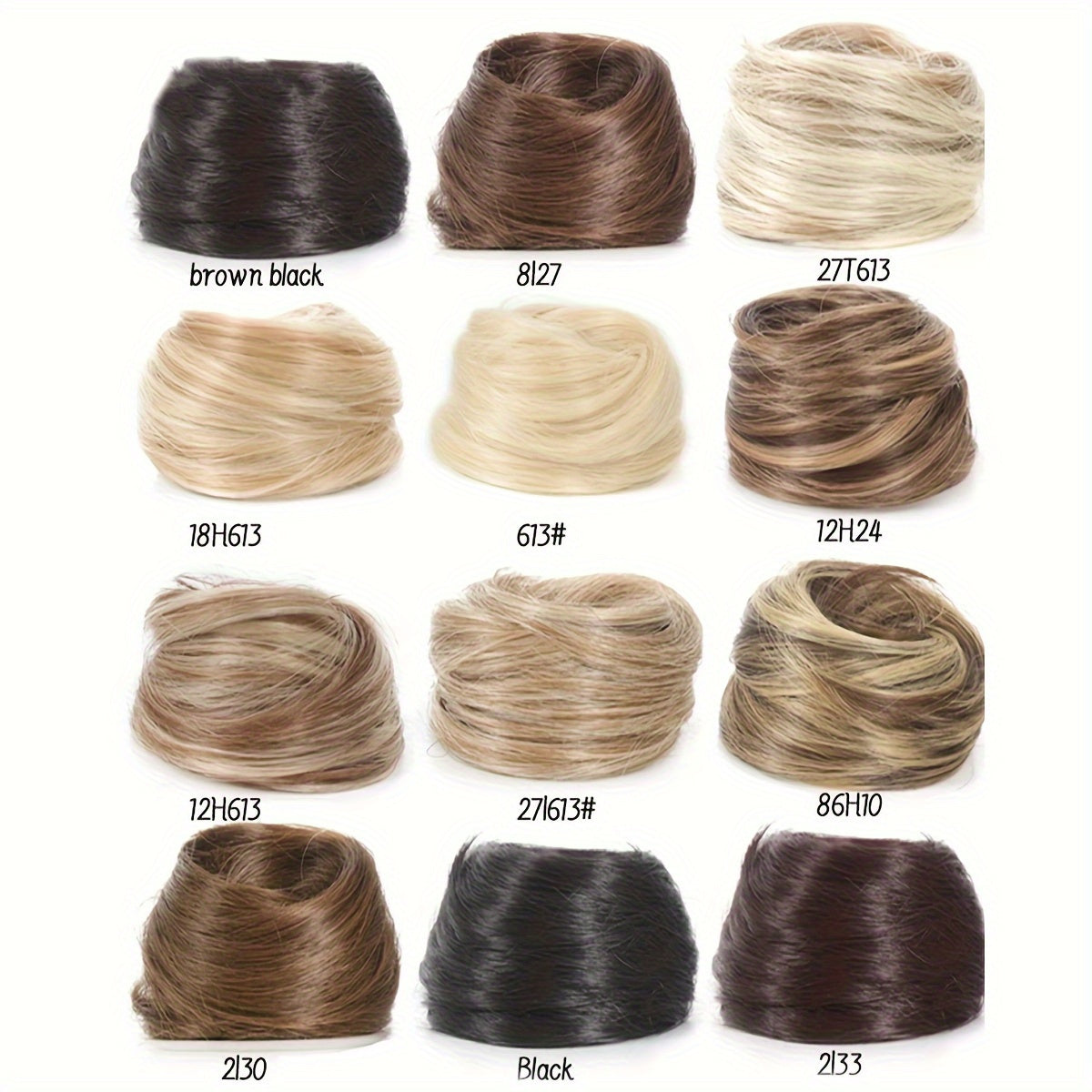 Stylish 3-inch synthetic hair bun ponytail extension for women, ideal for parties and casual wear.