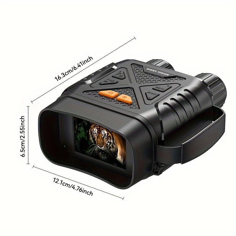 Night Vision Binoculars with 7.11cm Screen - Ideal for Hunting, Camping & Travel | Includes Battery (Memory Card Excluded) | Built-in Memory for 100 Photos