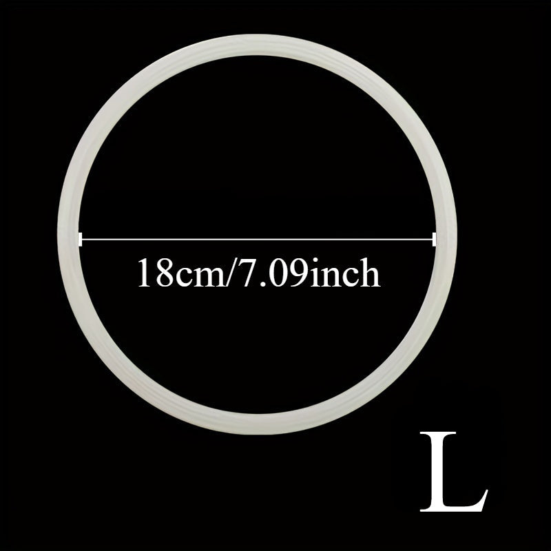 Two silicone seal rings designed for electric pressure cookers, these thick and easy-to-replace gaskets ensure kitchen and dining safety.