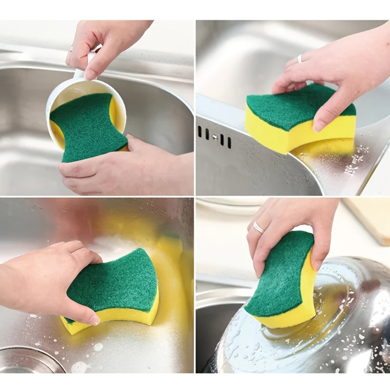 Get your hands on 10/12/24 high-absorbent cleaning sponges that effortlessly eliminate rust from spatulas and wipe away oil stains. An essential tool for kitchen cleaning, these sponges are a must-have for home use.