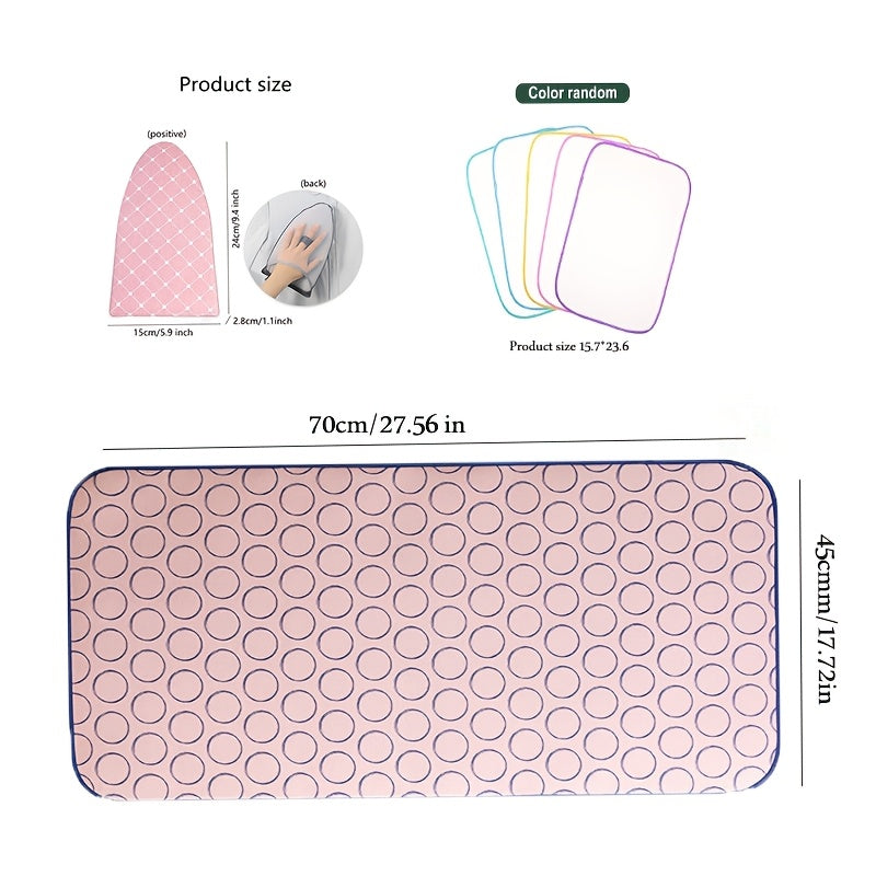 Мат для глажки с защитой ткани и силиконовым покрытием, термостойкая сетчатая подкладка, антипригарная поверхность и термостойкая сетка для домашнего глажения