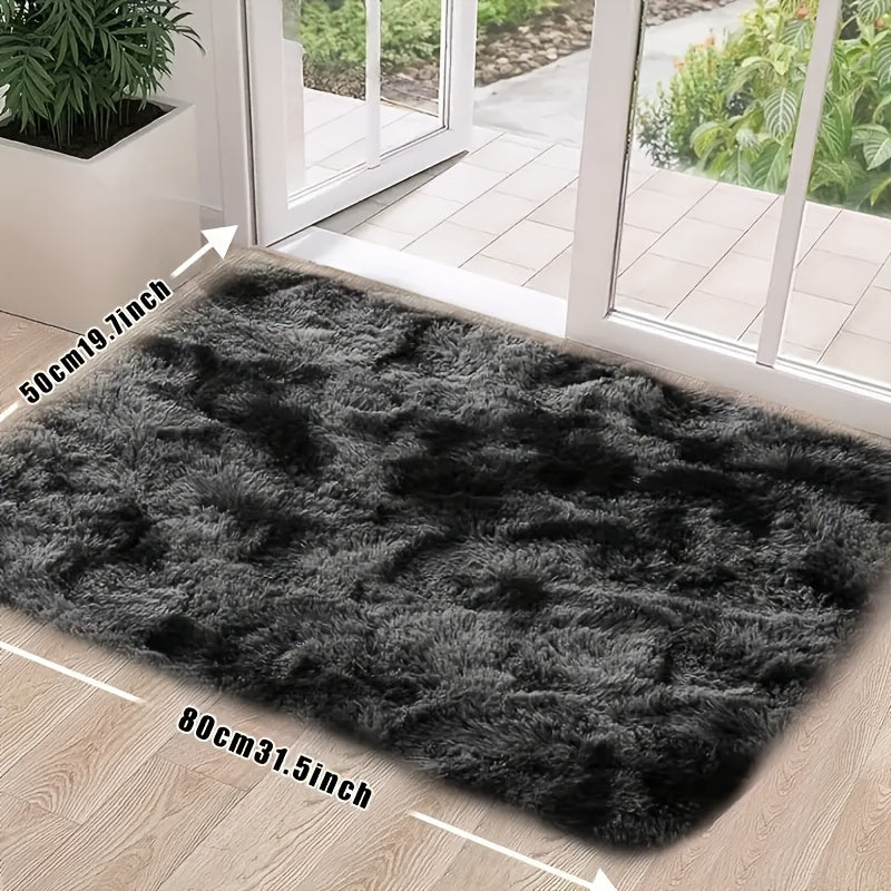 Luxuriously soft and cozy tie-dye gradient area rug - Ideal for bedroom, living room, or coffee table - Made from machine washable polyester fiber, with long plush for added comfort - Perfect for adding a touch of style to your sofa.