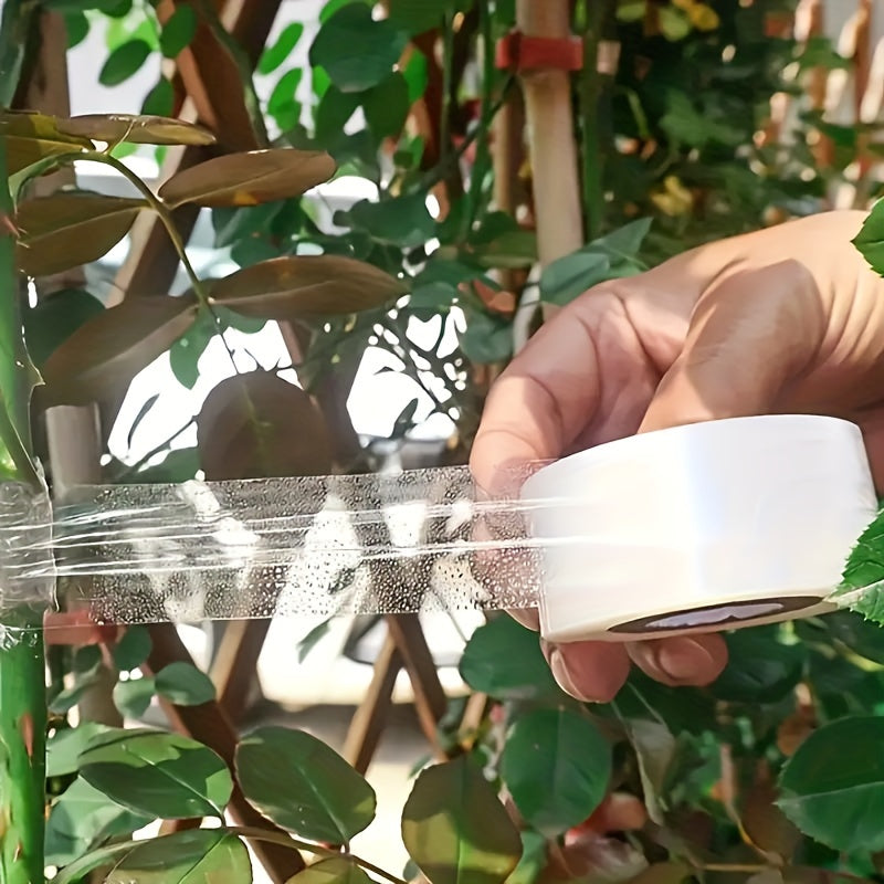 4-pack of stretchable PE plastic film with self-adhesive for wrapping small trees during grafting.