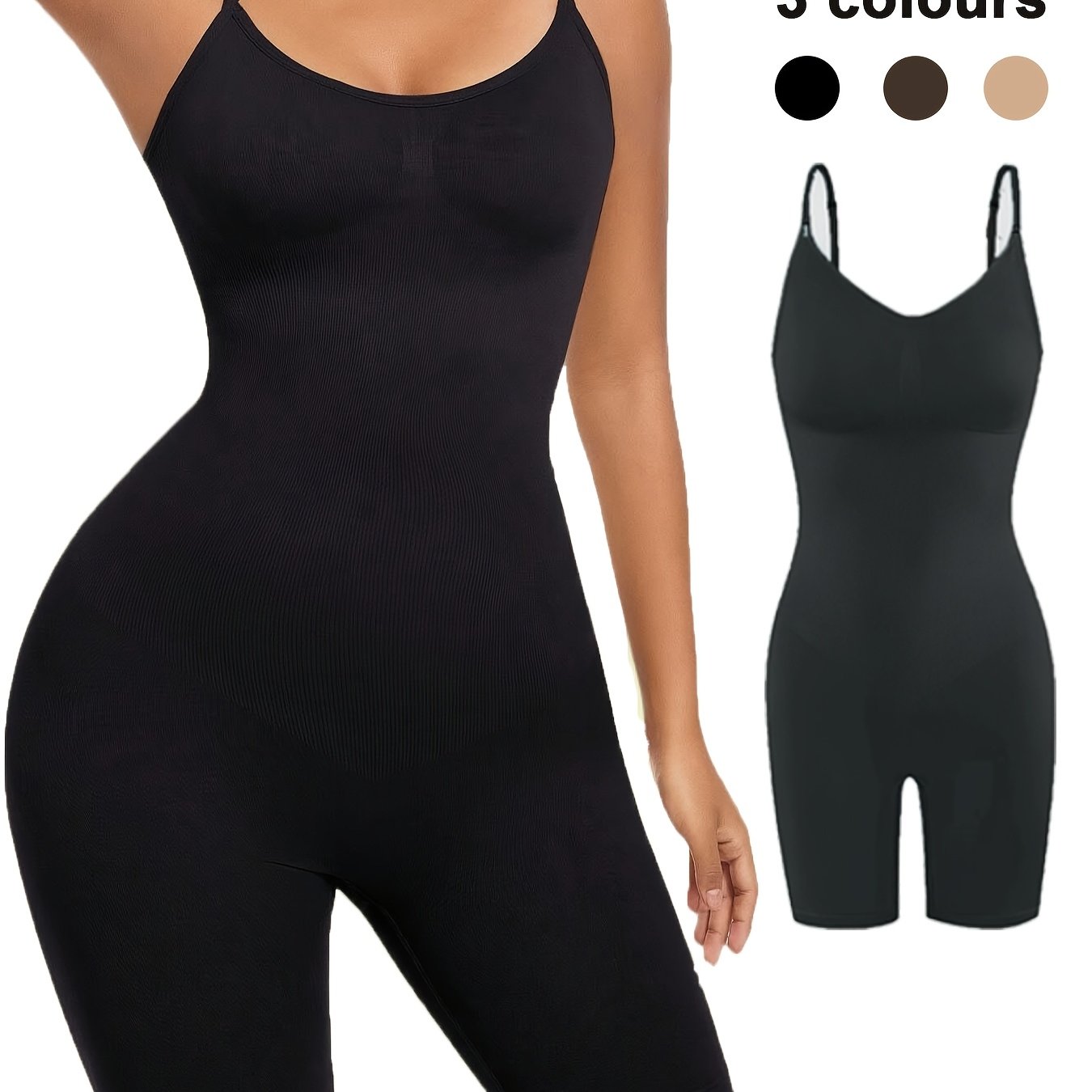 Body shaper tightens abdomen, slims figure, lifts arms, supports waist and bust.