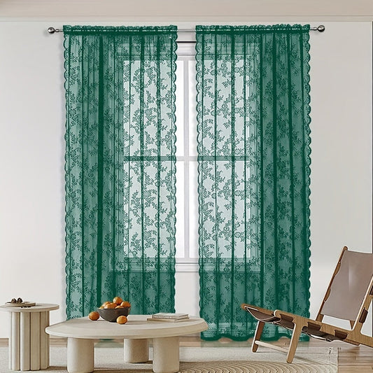 This green sheer curtain panel is perfect for adding a touch of elegance to your living room, bedroom, kitchen, bathroom, or any other room in your home. It's a versatile choice for enhancing your home decor.