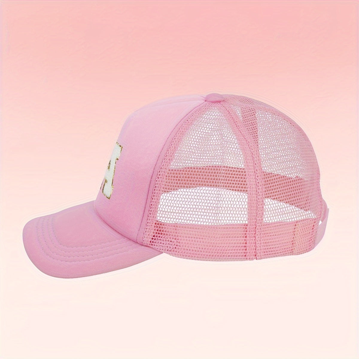 Alphabet-themed 2-piece set for girls includes a polyester baseball cap and bag, suitable for ages 3-14. Features a fitted, breathable design ideal for daily wear and special occasions