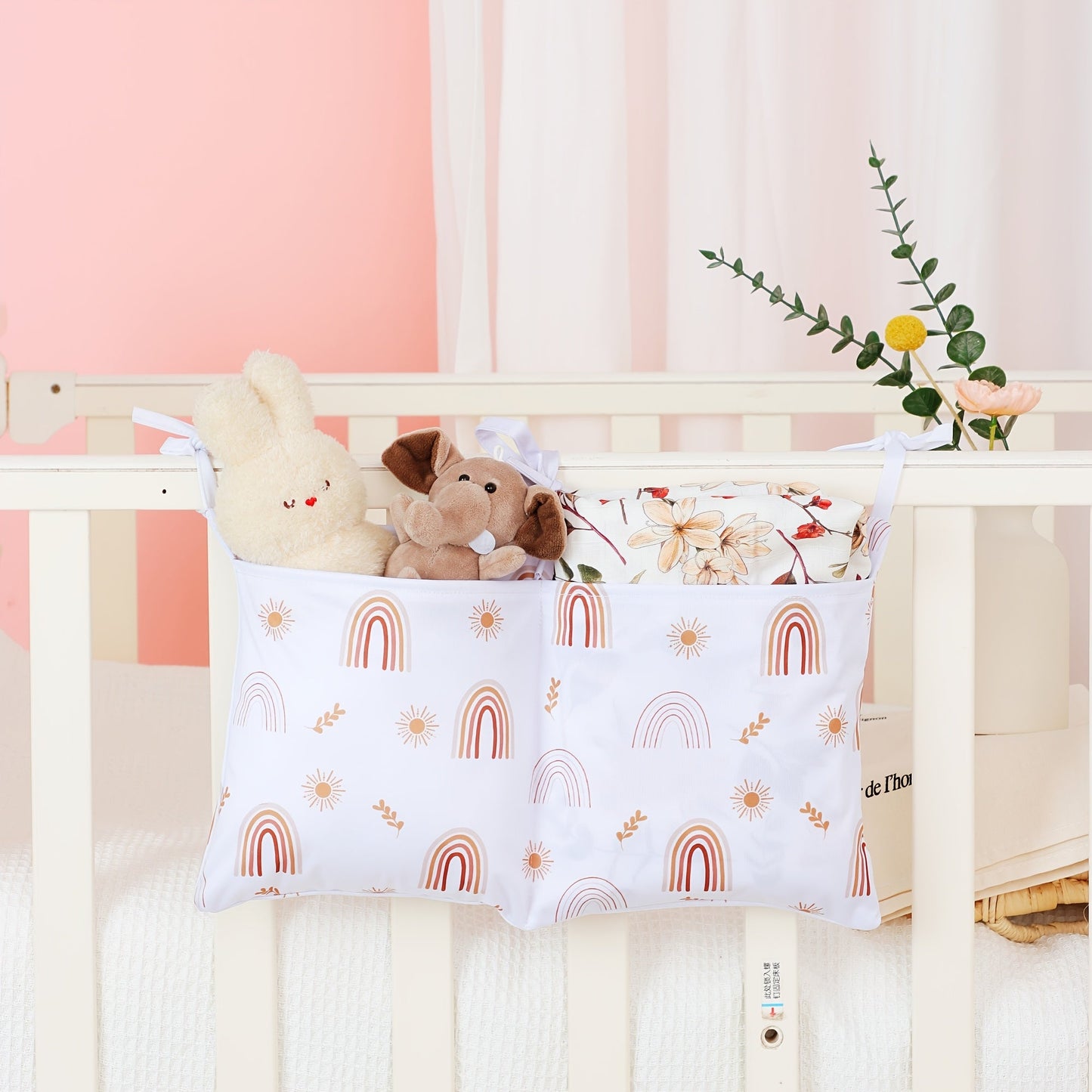 Keep your kids' essentials organized with our Single or Dual-Pocket Bedside Storage Organizer! Featuring cute printed fabric and convenient hanging design for bottles, diapers, and toys. The perfect Christmas or Thanksgiving gift for youngsters. Get