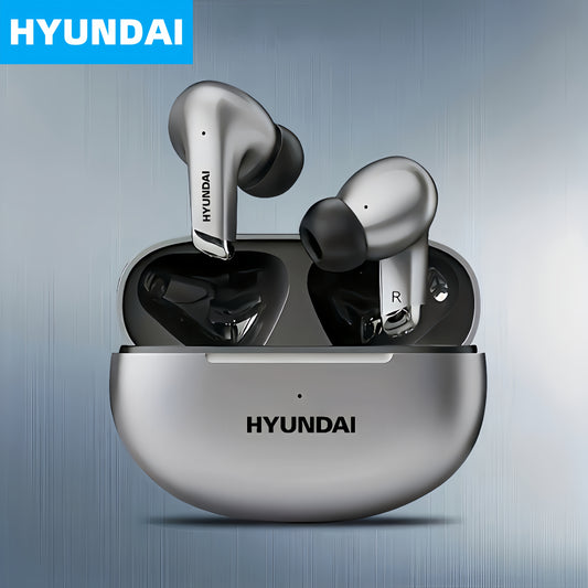 The HYUNDAI LP5 Wireless Earphones are ideal for casual music listening, with comfortable fit, low latency, lightweight design, durability, long battery life, portability, stylish