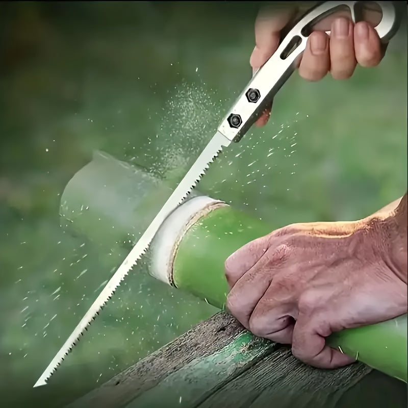 [Outdoor Adventures] Portable Chickensaw - Compact Mini Garden Saw for Camping, Wood Cutting, with Durable Materials and Ergonomic Handle