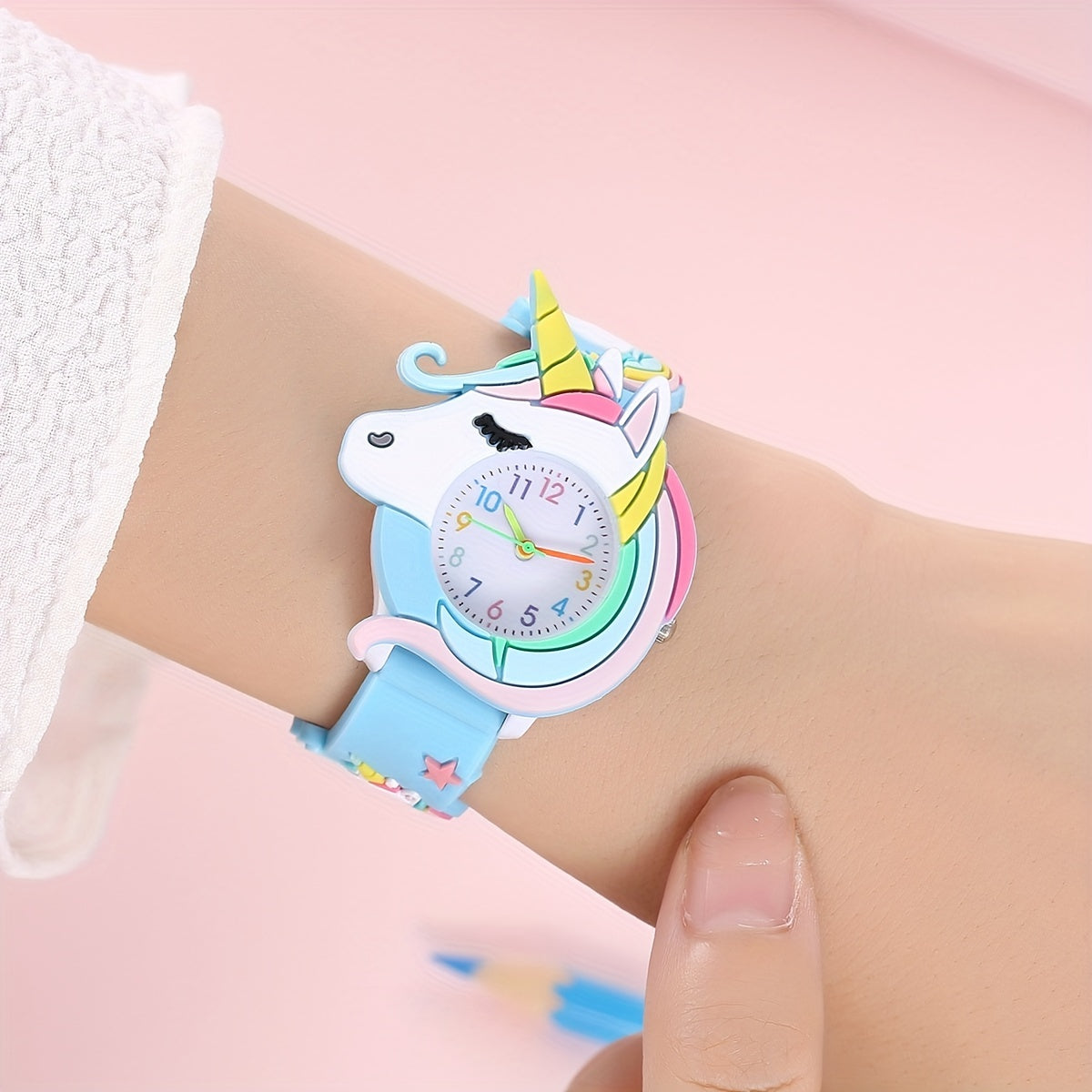 Children's silicone cartoon watch gift for kids.