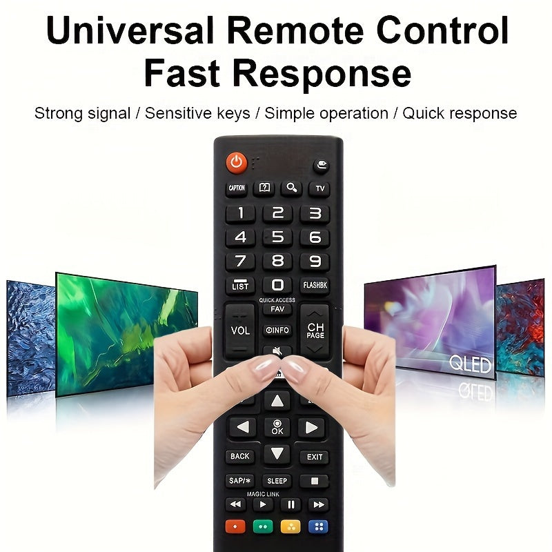 Compatible with all LG Smart TVs, this universal remote works with all LG TV models.