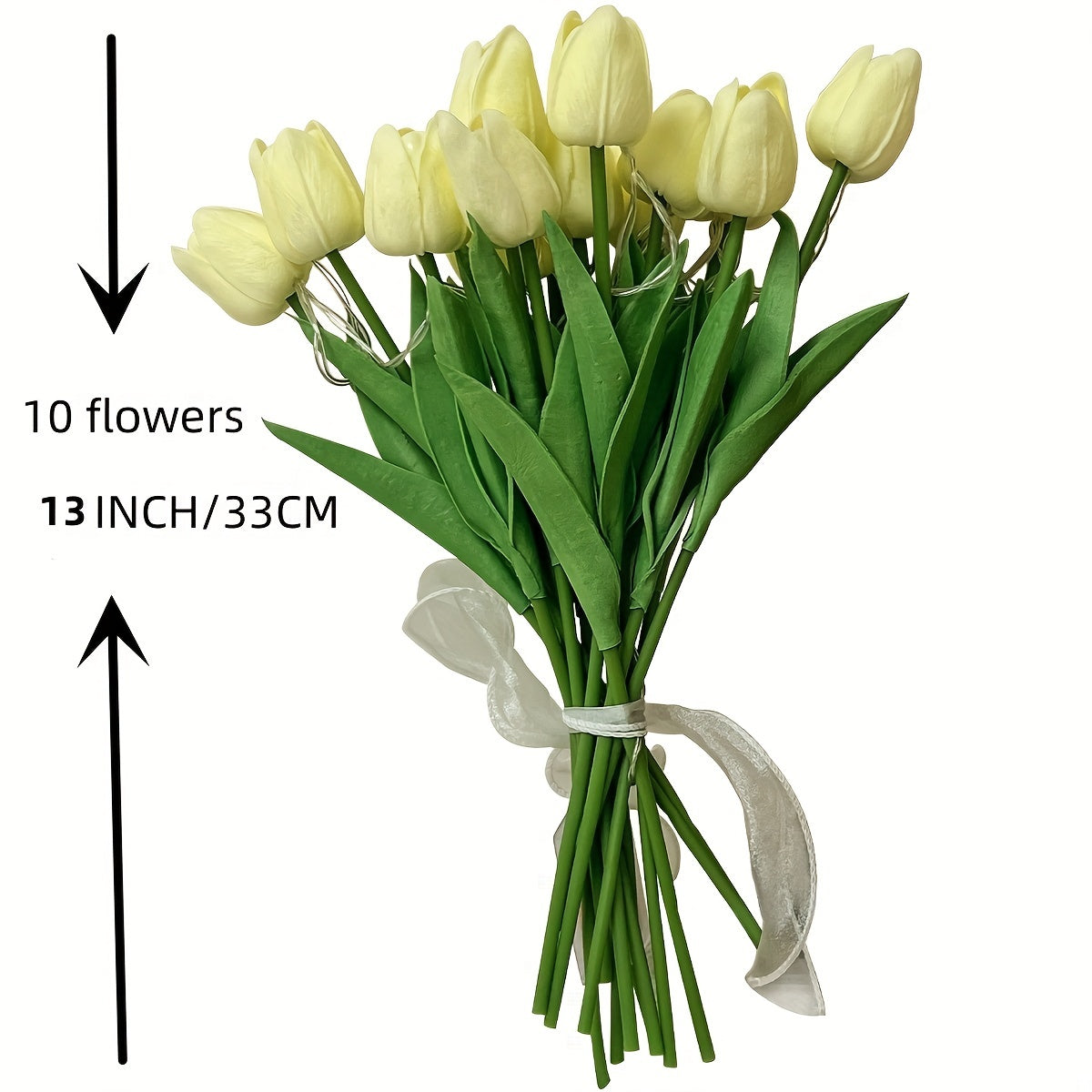 Tulip Lamp set includes LED Simulation Bouquet Night Light and Hand Bouquet Lamp, perfect for room decoration.