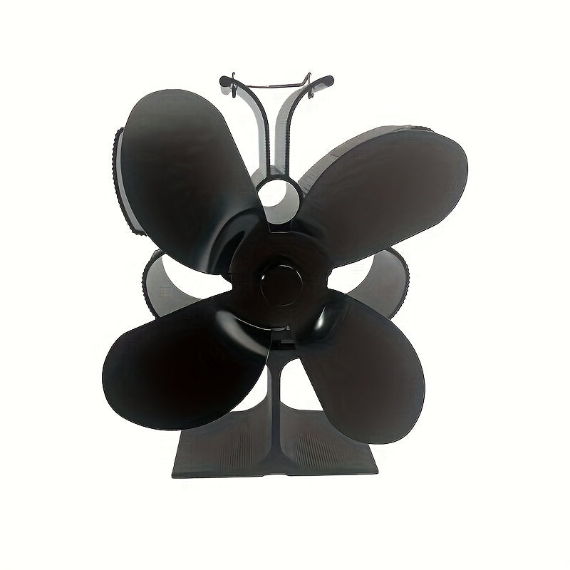 Introducing the 2023 New Thermal Power Fireplace Fan, Model 379, also known as the Butterfly Model. This popular style features a 4-blade design that is self-starting and high-temperature-resistant. Perfect for heating fans in your home, hotel rooms, or