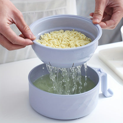 Microwave-safe Ramen Bowl Set with Chopsticks and Rapid Ramen Cooker - perfect for college dorm rooms and bento boxes. Dishwasher safe.