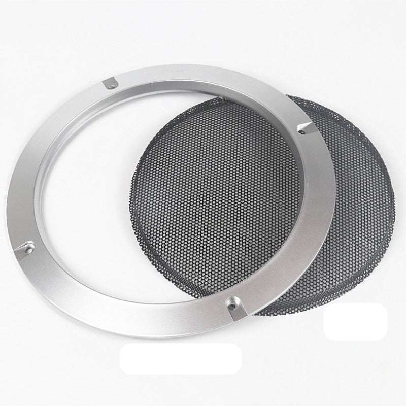 Get the 1pc Premium Black Mesh Speaker Grille for a perfect fit of 5.08cm to 25.4cm. It's easy to install with included mounting screws and features a durable metal enclosure for home audio and car stereo systems. Ideal for DIY projects and audiophiles