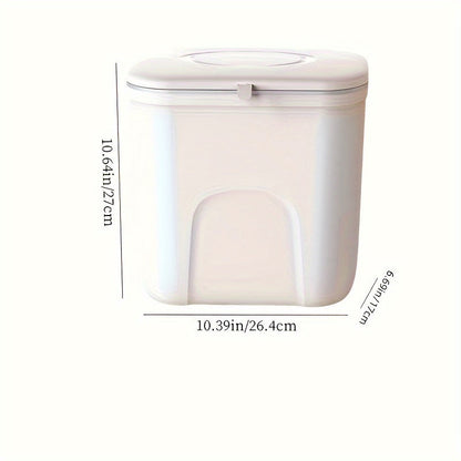 [Top Pick] Odor-Sealing Hanging Trash Can with Lid - Ideal for Bathroom, Toilet & Diapers - Versatile Plastic Waste Bin