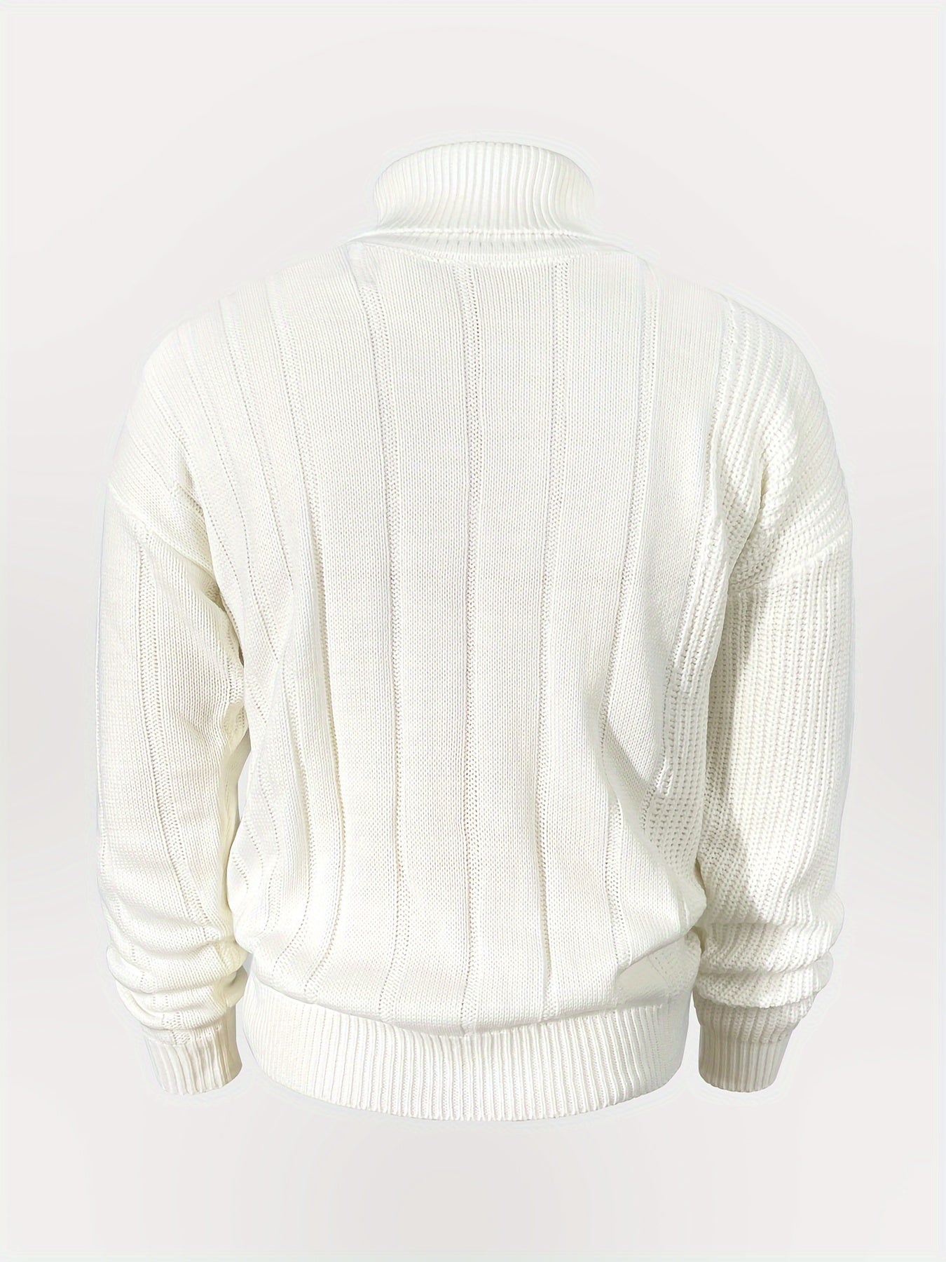 Men's plus size turtleneck sweater for winter, casual and academic style