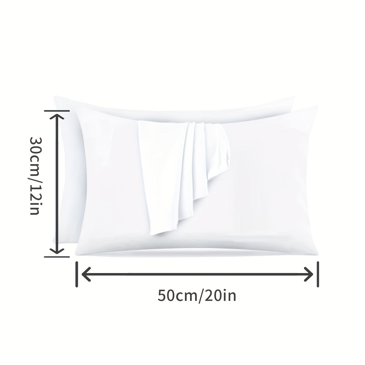 This pillow protector cover is made of 100% polyester knitted fabric that is waterproof and ultra-soft. The thick white pillowcase is breathable and machine washable with a zipper closure. It is water-resistant and features active printing, weighing 110g