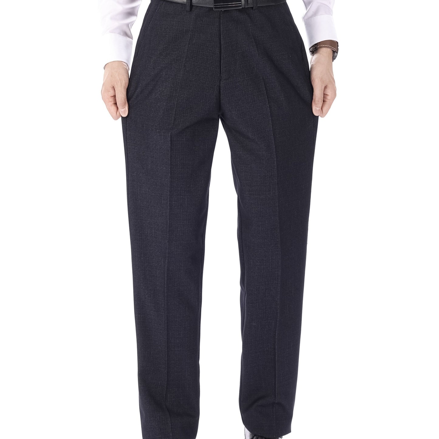 Men's Plus Size Solid Color Casual Dress Pants in Regular Fit