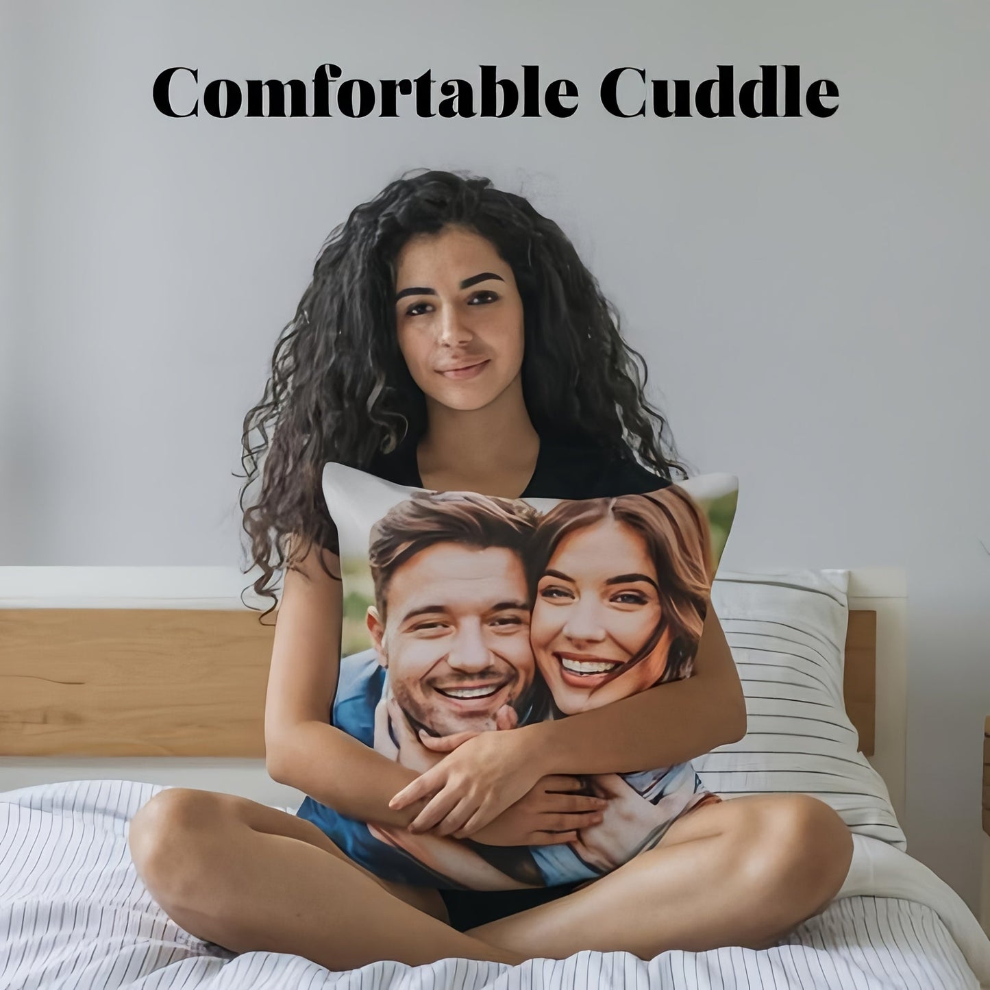 Customized pillow cover for any occasion: Valentine's Day, Christmas, Thanksgiving, New Year. Makes a great home decoration or gift for family, wedding anniversaries. Features single-sided printing with no pillow core included.