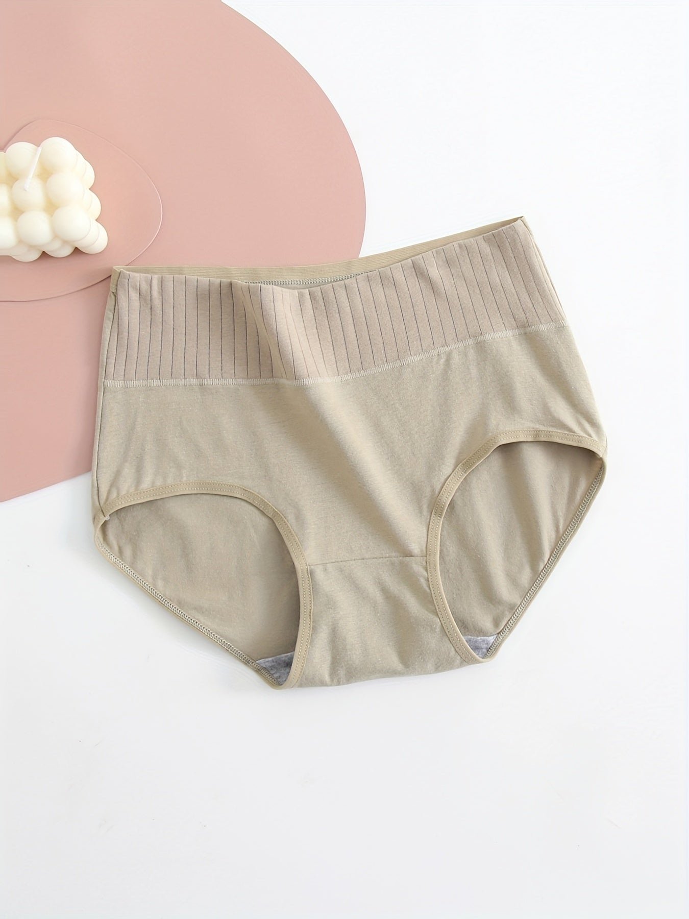 Women's 4-pack briefs made of comfortable breathable fabric in solid colors.