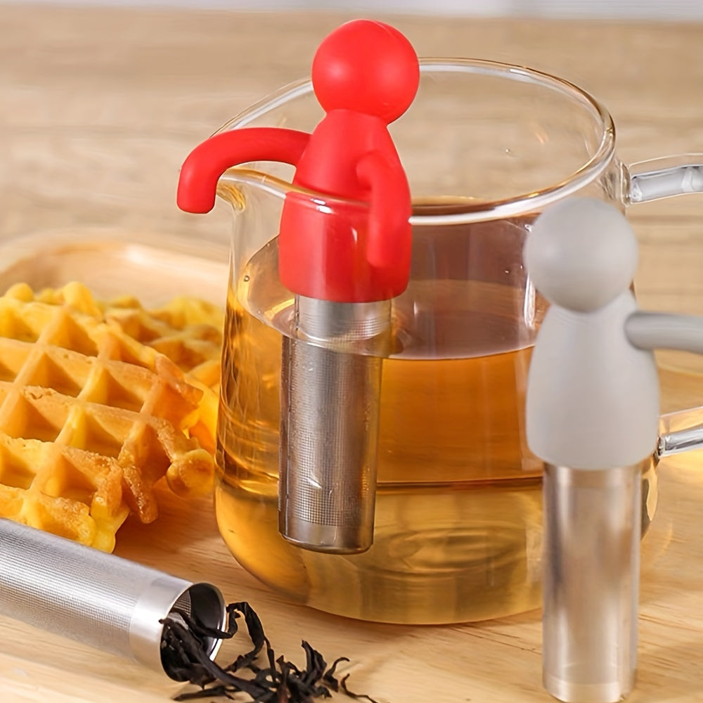 Tea Infuser Set - Includes 2 Cute Fine Mesh Strainers - Stainless Steel Filter Balls - Perfect for Teacups, Teapots, Home, Camping, Restaurant, Office, Parties - Essential Tea Accessories