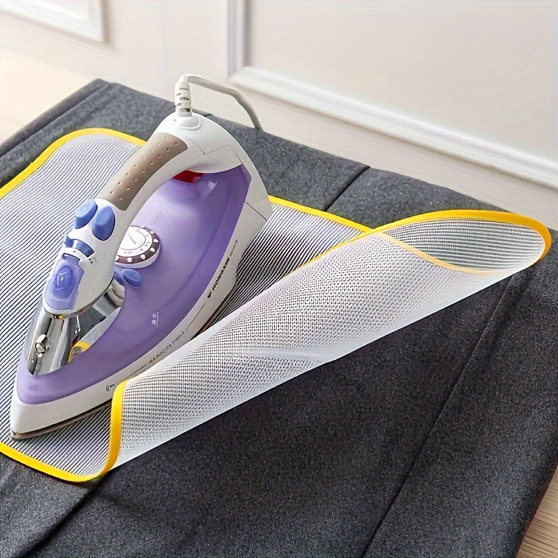 Get a set of two HeatShield Ironing Mats to effectively iron your clothes without the need for electricity. These durable, heat-resistant pads provide a protective cloth for your garments, making it easy to use and clean. They also make versatile home